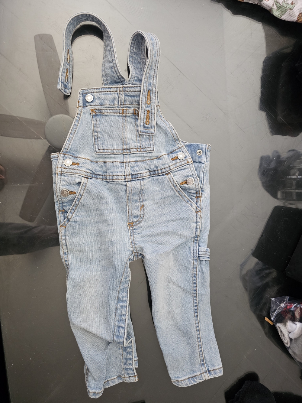 Old Navy Light Blue Denim Kids Overalls